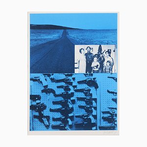 Jacques Monory, The Pistols, Original Silkscreen Print