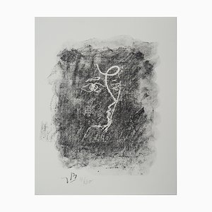 Georges Braque, Cubist Profile in Gray, Original Lithograph