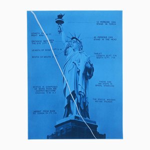 Jacques Monory, Statue of Liberty, Original Screenprint