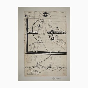 Jean-Claude Silbermann, Sneaky Signs, Casino, Original Ink Drawing
