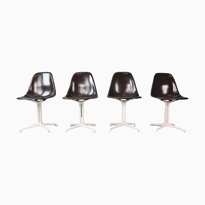 Black La Fonda Chairs by Charles & Ray Eames for Herman Miller, 1961, Set of 4