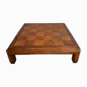 Wood Coffee Table with Detailed Inlay