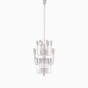 Grand Lustre Bougeoir Blanc, 1970