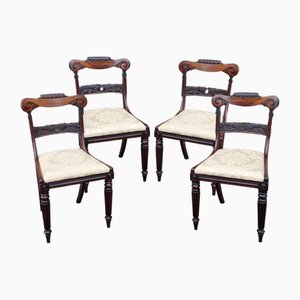 William Iv Rosewood Dining Chairs, Set of 4