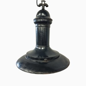 Lampada Philips smaltata nera, anni '30