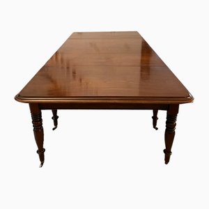 Victorian Irish 12/14 Seater Metamorphic Figured Mahogany Dining Table, 1850s