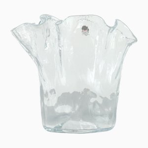 Mid-Century Finnish Glass Vase by Pertii Kalioninen for Muurla