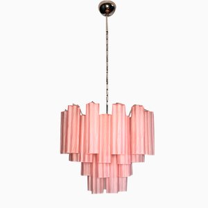Murano Glass Tube Chandelier, 1990