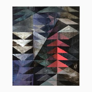 Michael Conrads, Abstract Composition, Oil & Mixed Media Painting on Canvas, 2010