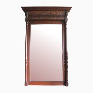 Renaissance Style Oak Mirror, 20th Century
