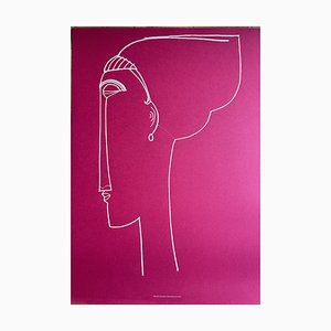 Amedeo Modigliani, Profilkopf, Siebdruck