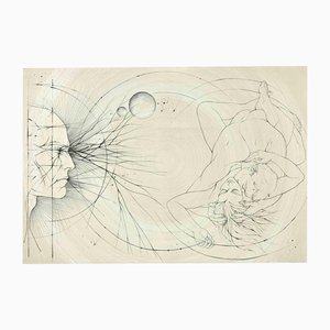 Pierre Yves Tremois, Homo Universalis, Etching, 1955