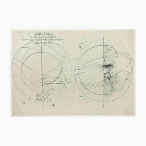 Pierre Yves Tremois, Le Messager Sidéral, Radierung, 1955