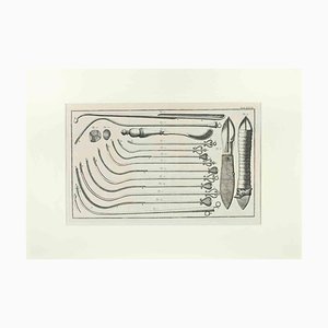 Lorenz Heister, Chirurgische Instrumente, Radierung, 1750