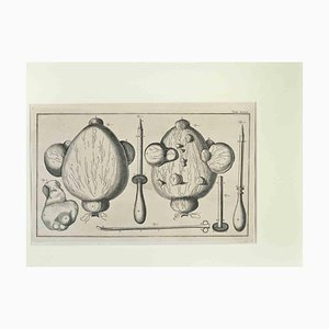 Lorenz Heister, Chirurgische Instrumente, Radierung, 1750
