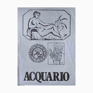 Sergio Barletta, Aquarius, Screen Print, 1973
