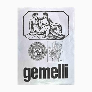 Sergio Barletta, Gemini, Screen Print, 1973