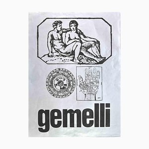 Sergio Barletta, Gemini, Screen Print, 1973