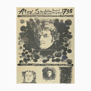 Graham Sutherland, Retrato de Aloys Senefelder, Litografía, 1971