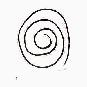 Jannis Kounellis, Never-Ending Spiral, Lithograph, 2008