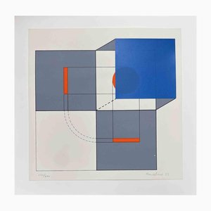 Agostino Bonalumi, Abstract Composition, Screen Print, 1973