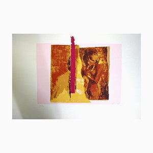 Nicola Simbari, Woman in Pink, Screen Print, 1976