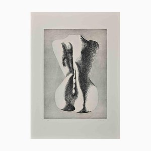 Giacomo Porzano, Woman’s Back, Etching, 1972