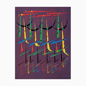 Rafael Alberti, Letter T, Lithograph, 1972