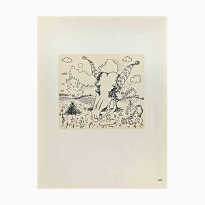 Emmanuel Peillet, The Skull, Phototype Print, 1970s