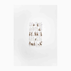 Leo Guida, Abstrakte Komposition, Siebdruck, 1970er