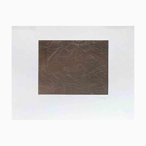 Mark Tobey, Composición abstracta, Aguafuerte, 1975