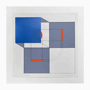 Agostino Bonalumi, Abstract Composition, Screen Print, 1973