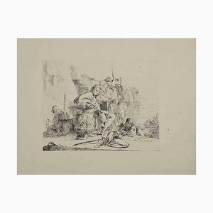 Giovanni Battista Tiepolo, The Young Man Sitting, Etching, 1785