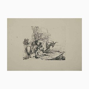 Giovanni Battista Tiepolo, The Nynph and the Centaur, Etching, 1785