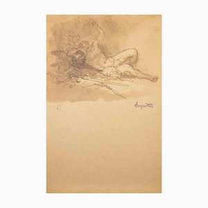 Louis Anquetin, Nu, Dessin à l'encre, Début du XXe siècle