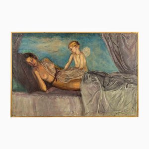 Antonio Feltrinelli, Sleeping Woman, Oil on Canvas, 1930s