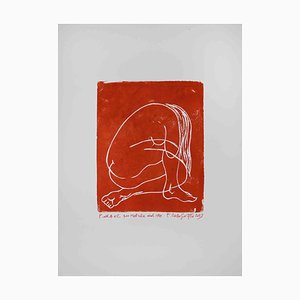 Ferdinando Codognotto, Nu, Gravure sur bois, 2023