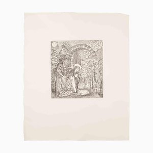Gianpaolo Berto, La Natividad, Grabado, 1976