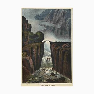 Various Artists, Devil's Bridge, Lithograph, 1862