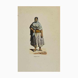 Auguste Wahlen, Femme de Jalapa, Lithograph, 1844