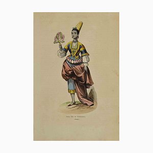 Auguste Wahlen, Jeune Fille de Timboucrou, Lithograph, 1844