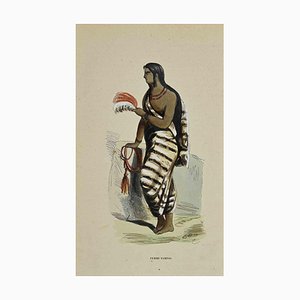 Auguste Wahlen, Femme Pampas, Lithograph, 1844