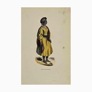 Auguste Wahlen, Jeune Fille Socknanaise, Lithograph, 1844