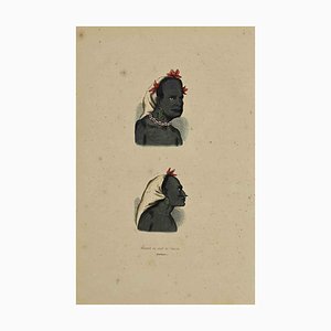 Auguste Wahlen, Naturel et Chef de Vanou, Lithographie, 1844