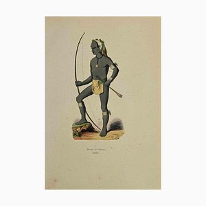 Auguste Wahlen, Naturel de Vanikoro, Lithograph, 1844