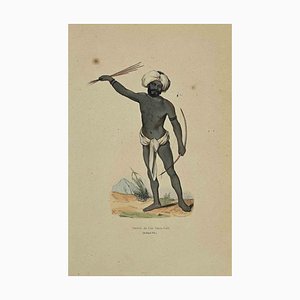 Auguste Wahlen, Naturel de l'ile Vatou-Lele, Lithograph, 1844