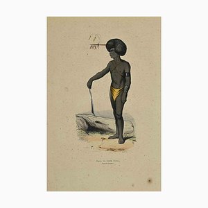 Auguste Wahlen, Papou du Havre Dorey, Lithograph, 1844