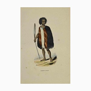 Auguste Wahlen, Guerrier de Souraki, Lithographie, 1844