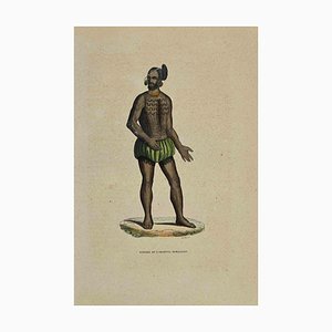 Auguste Wahlen, Naturel de l'Archipel Romanzoff, Lithograph, 1844