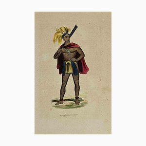 Auguste Wahlen, Naturel de l'Ile du Massacre, Lithograph, 1844